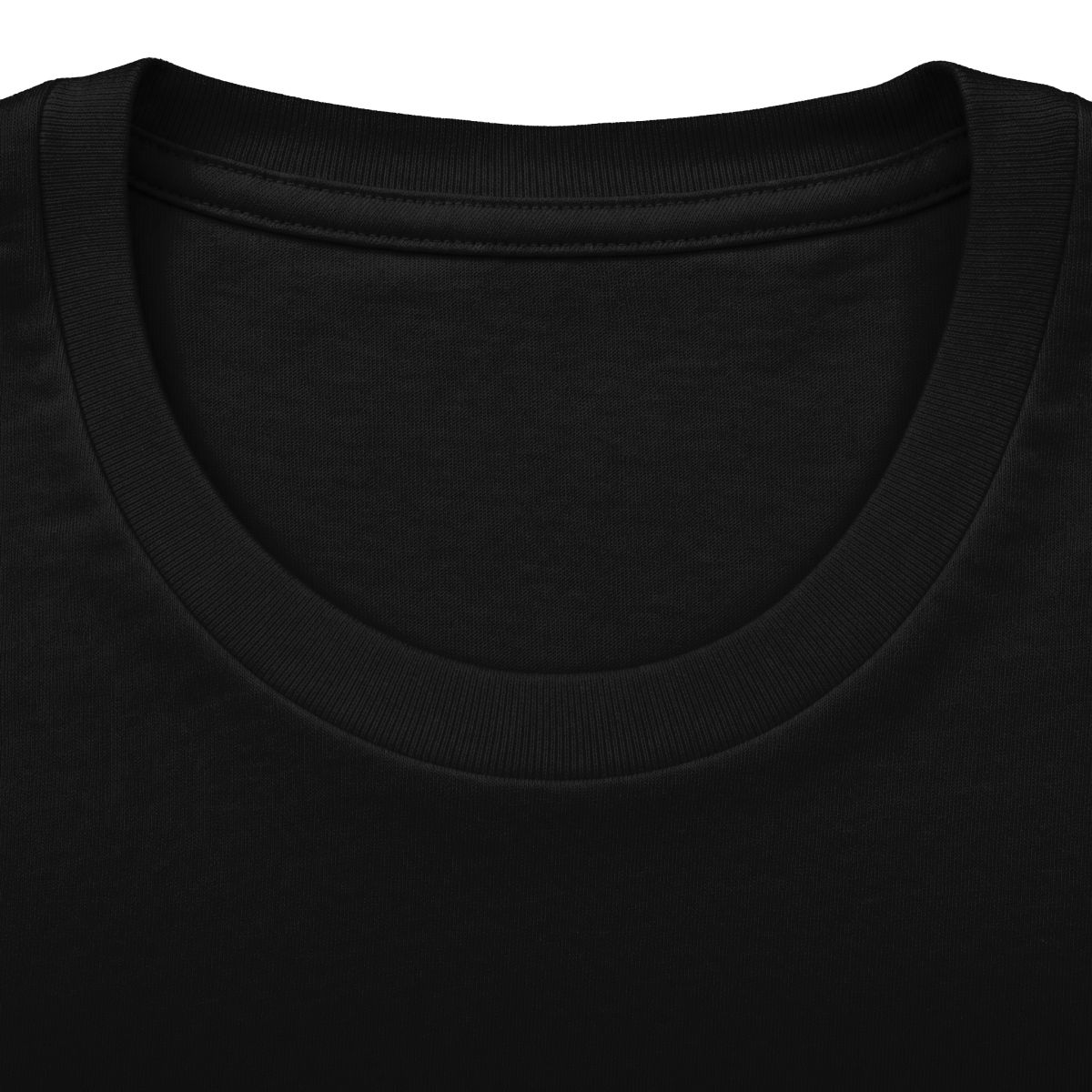 On2 Or Nothing Tee — Solid Black tee, neck label inner view