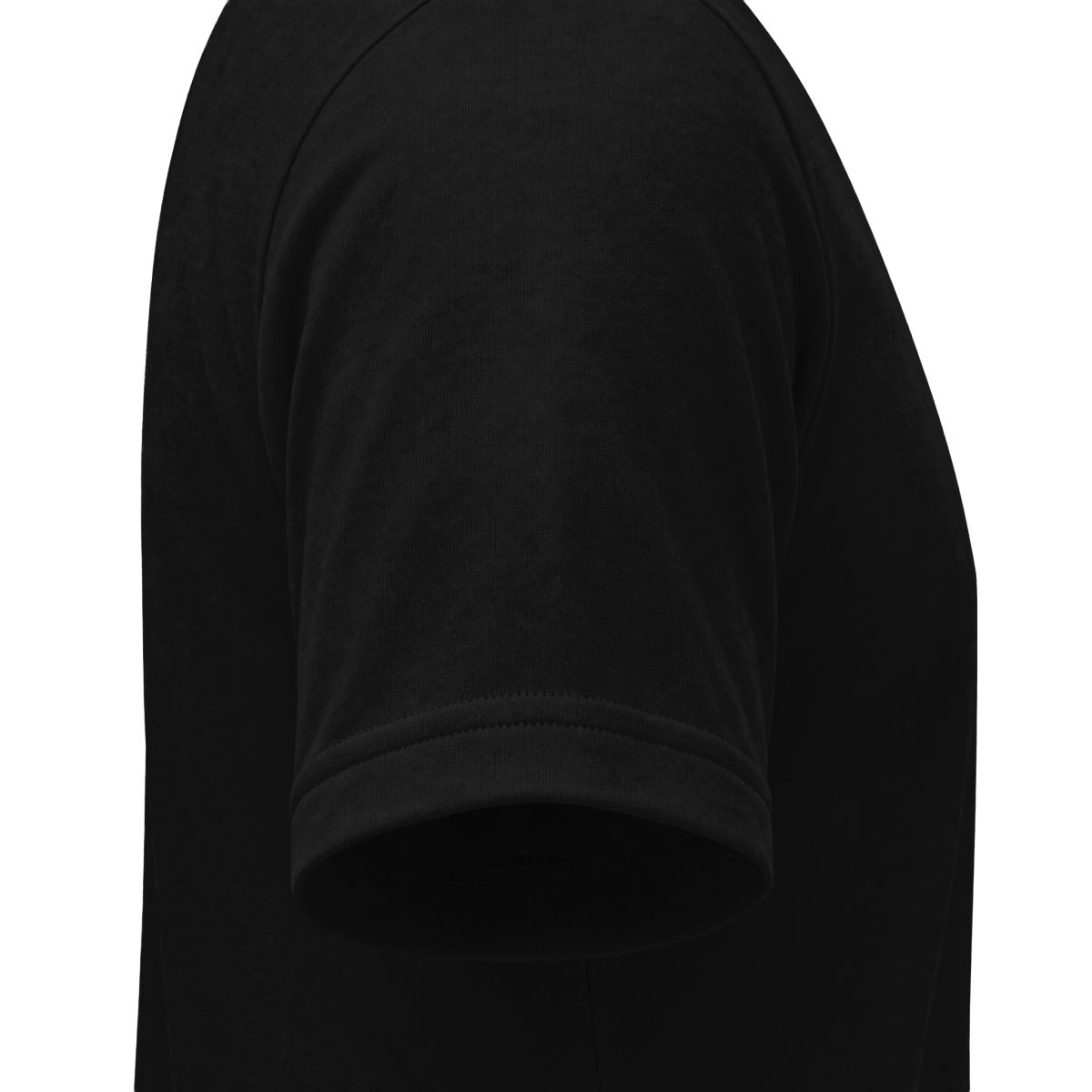 On2 Or Nothing Tee — Solid Black tee, right sleeve view