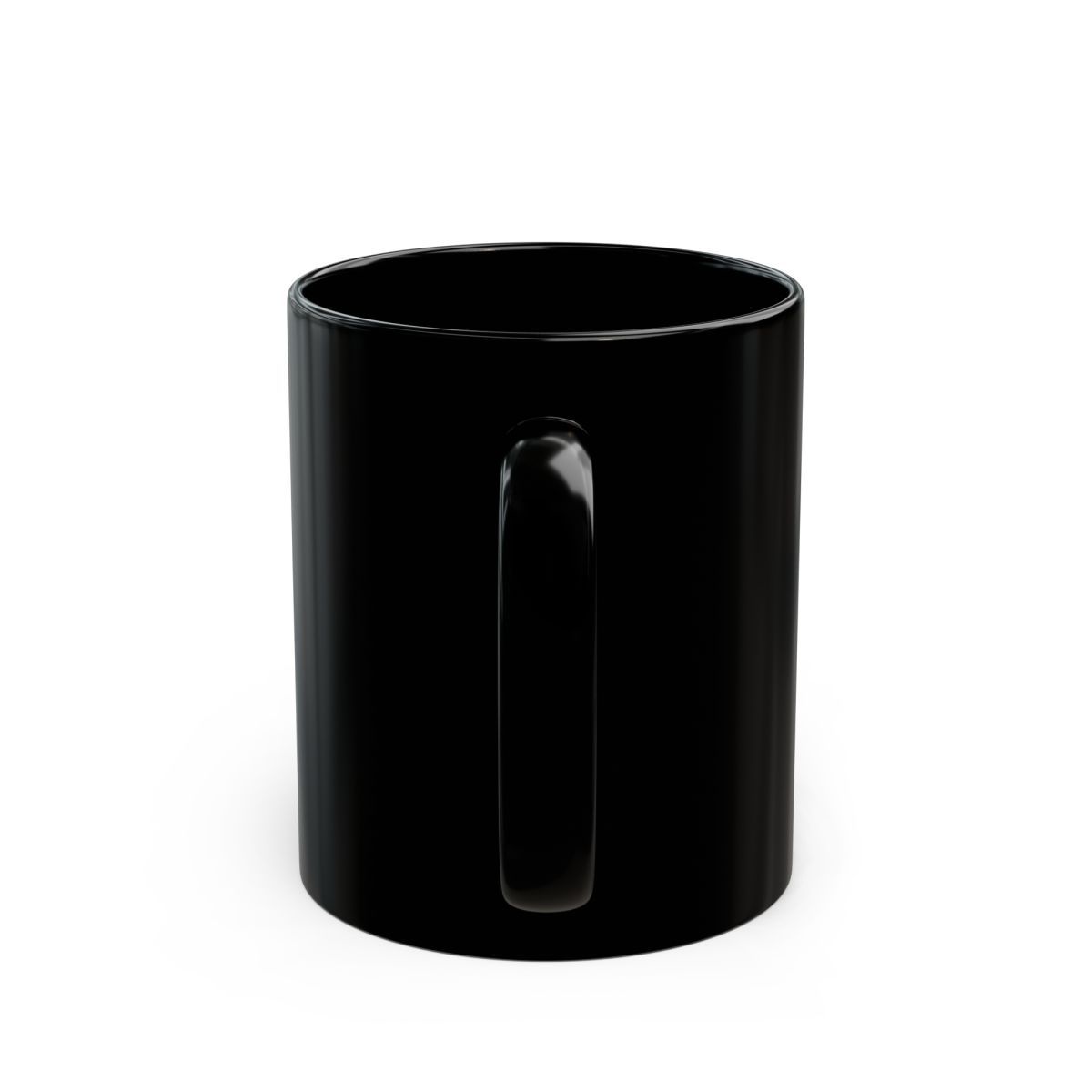 Salsera Por Vida Mug — black mug, back view